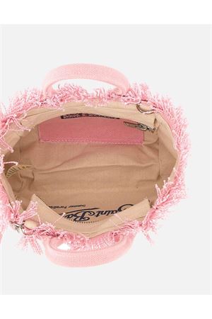 Borsa a mano Vanity in canvas di cotone rosa SAINT BARTH KIDS | VAMI00100135L